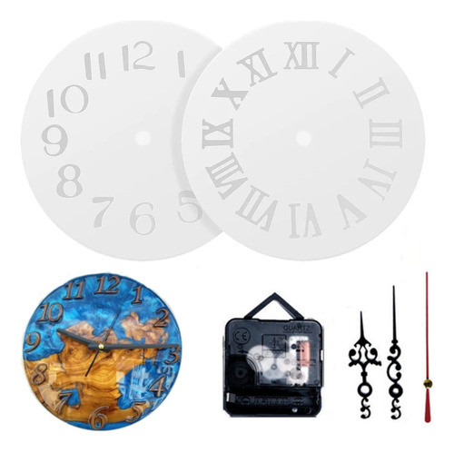 Kit De Molde De Silicone: Relógio De Parede Digital De 2 Peç 0