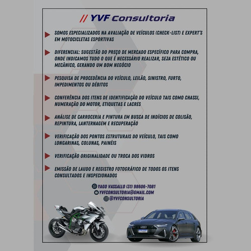 Consultoria Automotiva/ Expert Em Motocicletas Esportivas 1