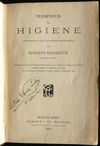 Elementos De Higiene. 47n 029 1