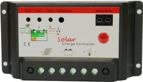 Controlador De Voltagem Para Placa Solar 12v E 24v 20a 0