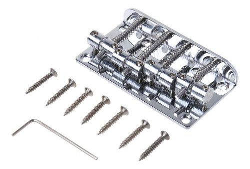 Peça De Guitarra Chrome Bridge Plate Para Baixo De Jazz + 5 0