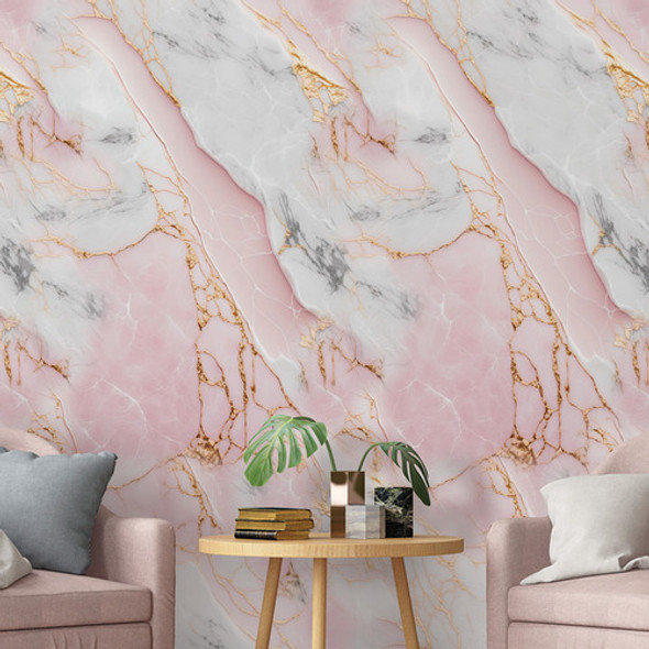 Papel Parede Adesivo Mármore Rosa Banheiro Lavavel Sala 10m 1