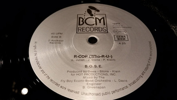 Bose Batman (original Swing) Vinilo Maxi Germany 1989 1