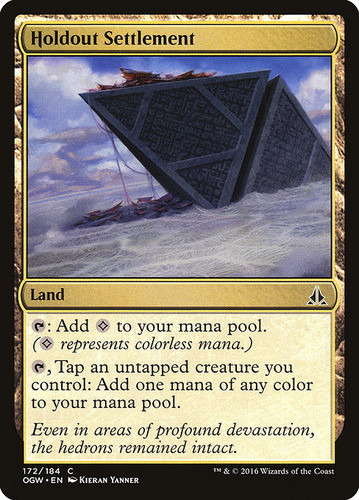 Carta Magic Holdout Settlement Oath Of The Gatewatch Mtg 0