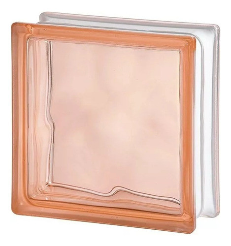 Ladrillo D Vidrio Igual A Nuevo! Color Salmon Oferta!! 0