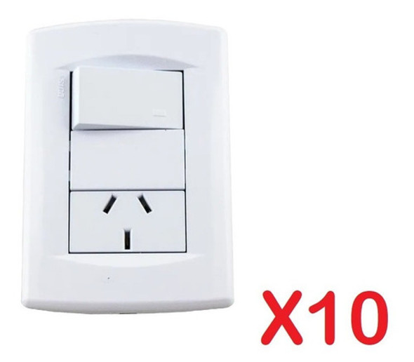 Llave De Luz Armada Sica Life 2 Modulos Punto Y Toma-x10 Uni 1 Llave De Luz Armada Sica Life 2 Modulos Punto Y Toma-x10 Uni 1