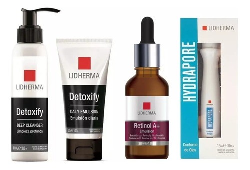 Kit X4 Hombre Limpieza + Exfoliacion + Antiage + Cont D Ojos 0