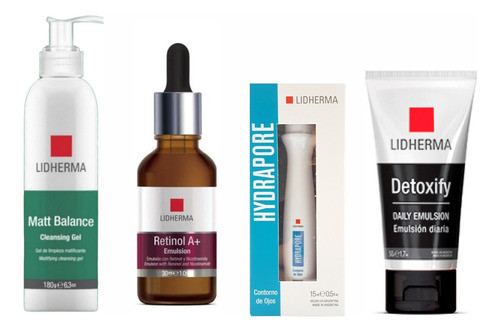 Kit X4 Hombre Limpieza + Exfoliacion + Antiage + Cont D Ojos 0