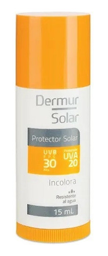 Dermur Protector Solar En Barra Fps 30 Incoloro 15ml 0