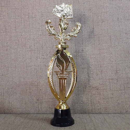 Trofeo Plástico Llama Olímpica Truco Cartas Color 33cm 1