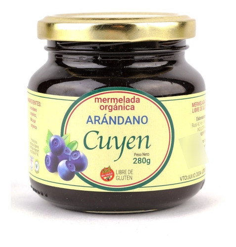 Mermelada Cuyen Arándano Orgánica S/tacc 280g 0