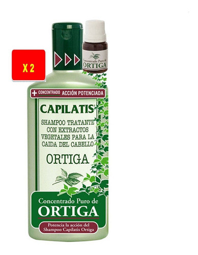 Shampoo Capilatis Ortiga Trantante X 410ml + Concentrado 0