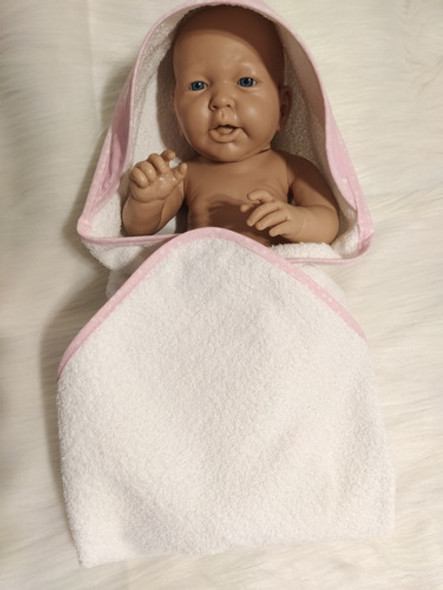 Toallon Bebe 100% Algodon Doble Felpa Con Capucha. 1