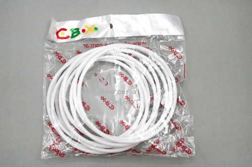Argolla Plastica Blanca De 11 Cm X 20 Unidades Cbx 1