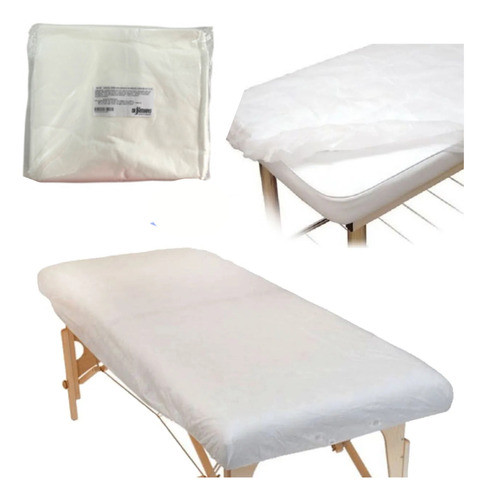 3 Pct De Lençol Para Maca Descartavel Com Elastico 2,20x1,10 0