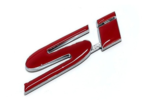 Logo Si Rojo New Civic 06-11 Trasero Autoadhesivo Irp 1