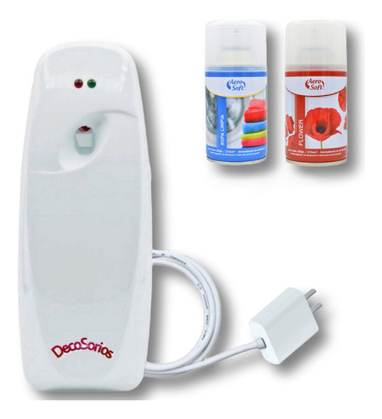 Aromatizante Automatico Ambientes Electrico + 12 Repuestos 0 Aromatizante Automatico Ambientes Electrico + 12 Repuestos 0