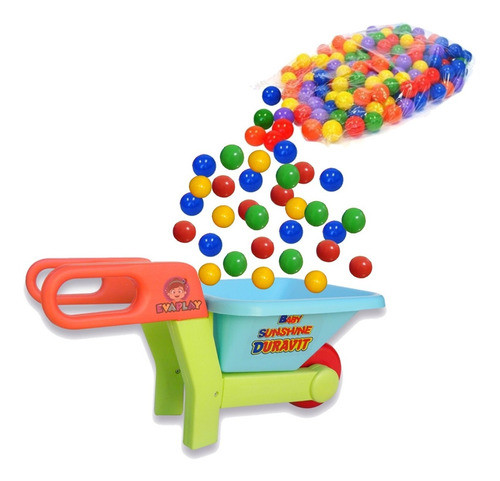 Carro Wagon Carretilla Duravit  + 100 Pelotas De Pelotero 0