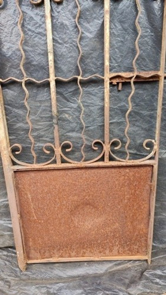 Portao Antigo Década De 60 Em Aço Artesanal 1