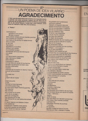 1988 Idea Vilariño Gardel Vidart Niquel Notas Revista Zeta 0