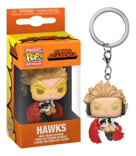 Funko Pocket Pop Hawks My Hero Academia Llavero Muñeco 0