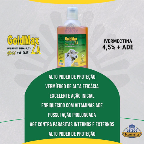 Goldmax 500ml Gold Max Fim Dos Carrapatos E Vermes 1