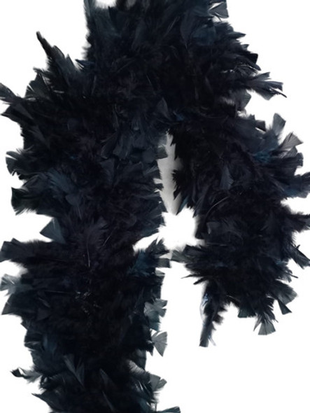 Estola Pluma Cor Preta Festa A Fantasia Halloween Carnaval 0
