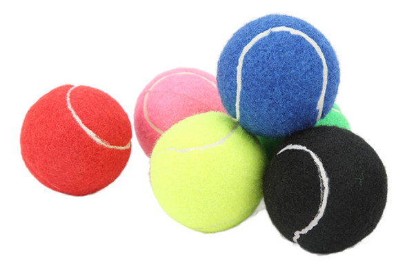 Bolas De Tênis Multicoloridas, 6 Peças De Caxemira E Borrach 0