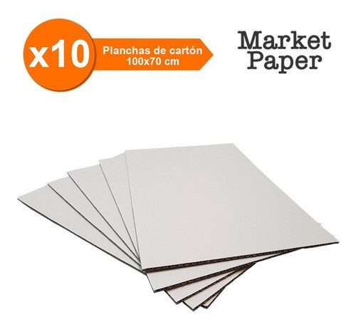 Planchas De Carton Blancas Pallet Divisor 100x70 Cm X10 1