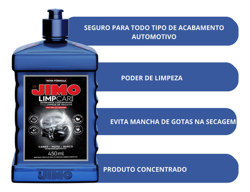 Limpcar Jimo 450ml  + Silicone Gel Lavanda 200g 1