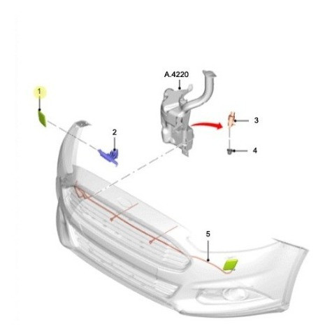 Tapa Lavafaros Izquierda Ford Mondeo Hibrido2020/ Original 1