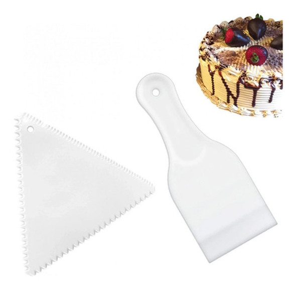 Espátula Triangular Para Decoração De Bolos, Glaces E Pastas 0
