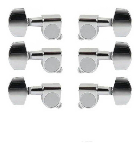 Tarraxa P/ Violao Guitarra 3+3 Smart Blindada Cromada Tsmbl 1