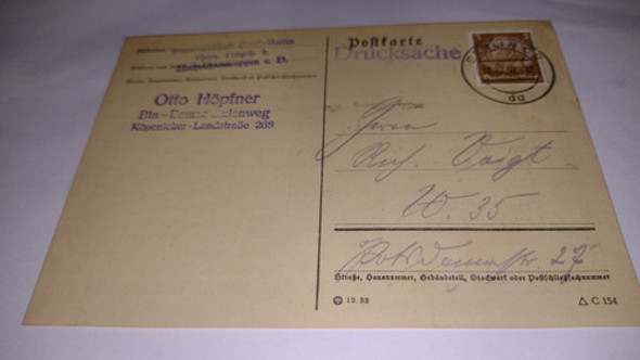 Alemania Postal Estampilla 1936 Invitación Tropas Intelig. 0