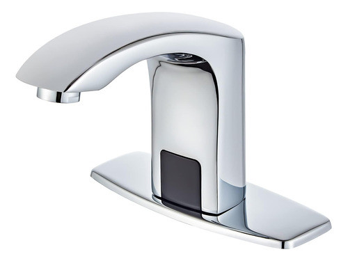 Grifo De Baño Automático Cromo Con Placa De Cobertura 0