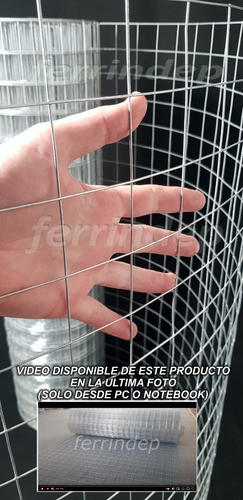 Malla Electrosoldada 50x50mm 1,6mm 10mts Alambre Galv 1