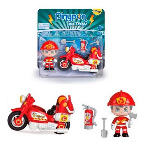 Pinypon Action Moto Bombero C/ Figura 15636 Pin&pon 0