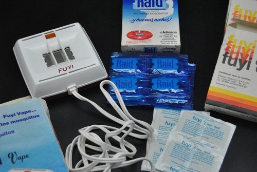 Antigua Aparato De Mosquitos Y Tabletas Fuyi Viejo Vintage 1