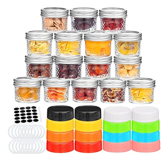 Cibeat 16 Pack Mini Mason Jars Frascos De Vidrio Para Conser 0 Cibeat 16 Pack Mini Mason Jars Frascos De Vidrio Para Conser 0