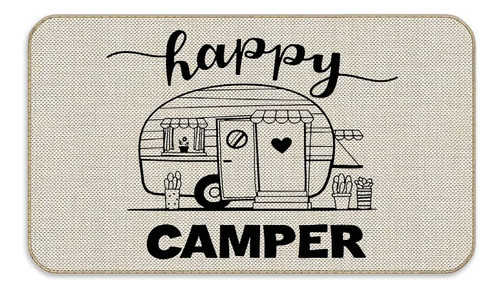 Happy Camper Decorative Family Welcome Camping White Door Ma 0