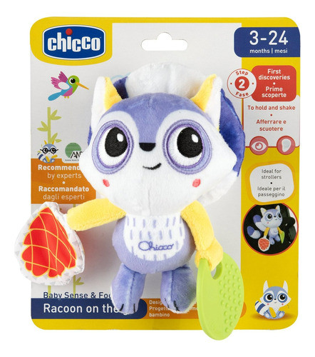 Chicco Baby Sense & Focus Peluche Mapache Para Carrito 11563 0