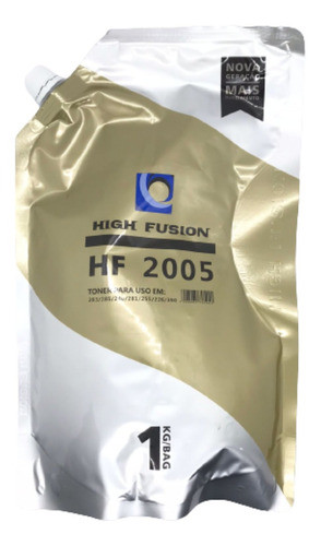 Po De Toner High Fusion Hf 1908 2005 Bag 1kg Kit Com 03 Und 0