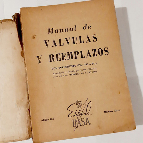 Libro : Manual De Válvulas Y Reemplazos - Editorial Hasa 1