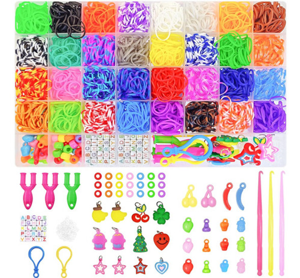 Kit De Brazalete De 32 Colores Para Niños Refill De Loom 0