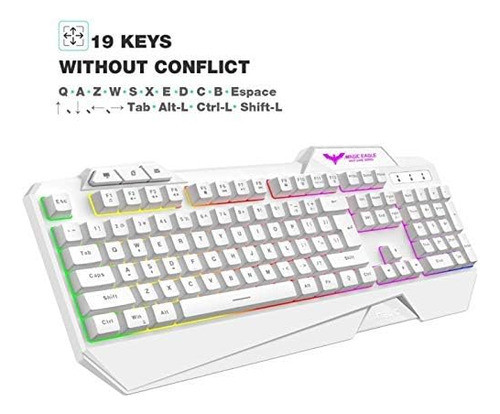 Havit Rainbow Backlit Wired Keyboard And Mouse Combo 1