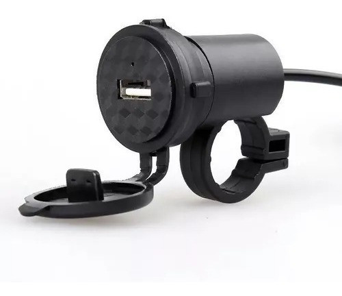 Adaptador 1 Usb Toma 12v Cargador Moto Cuatriciclo Auto 0