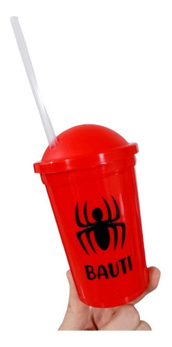 22 Vasos Plasticos Hombre Araña Personalizados Souvenirs 0
