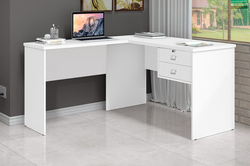 Escrivaninha Mesa Home Office Pc Em L Canto Cores 1