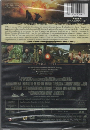 Rescate Al Amanecer - Dvd Nuevo Original Cerrado - Mcbmi 1