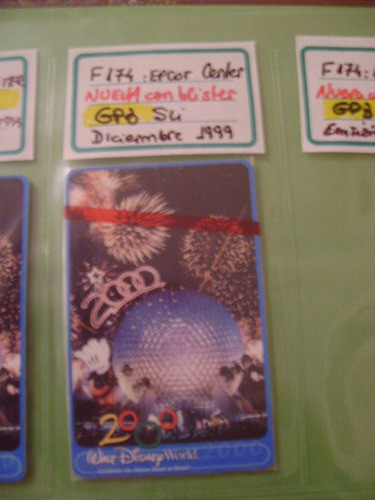 Tarjeta Telefonica Disneyworld Epcot Center Serie F 174 C/b 1
